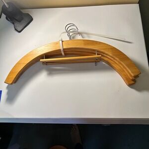 Wooden Clothes Hangers Lot‎ of 4 Closet Organizers Garment Suit Hangers